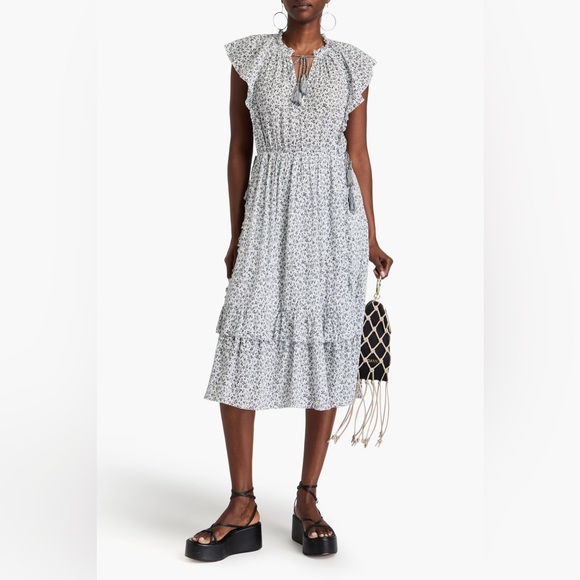 Ulla Johnson Anja Ruffled Dress - Picture 1 of 5